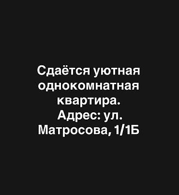 с петровка: Сдаётся уютная однокомнатная квартира. Адрес: ул. Матросова, 1/1Б — 1