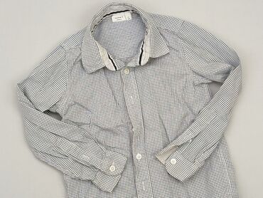 koszula osp krótki rękaw: Shirt 5-6 years, condition - Good, pattern - Cell, color - Blue