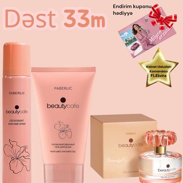 klassik qadin pencekleri: Faberlic gözəllik və baxım dəstləri 1) Beauty Cafe dəsti – 33 m -