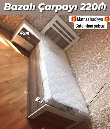 Çarpayılar: Yeni, Təknəfərlik çarpayı, Bazasız, Matras ilə, Siyirməsiz, Azərbaycan — 23