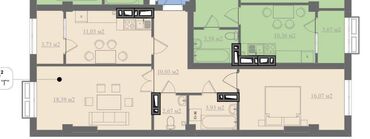 квартиры в джале: 2 комнаты, 65 м², Элитка, 5 этаж