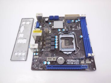 Материнские платы: Материнская плата, Б/у, ASRock, LGA1155, Micro-ATX, Для ПК