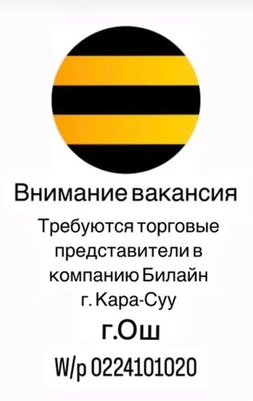 работа в бишкеке продавец: Внимание! Вакансия торгового представителя в компанию Билайн в городах