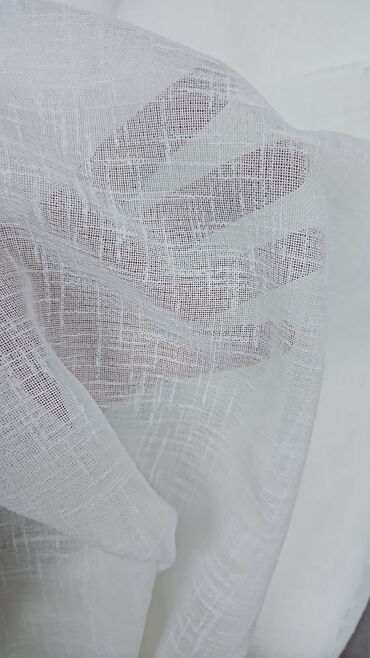 Parçalar: Ağ rəngli dekorativ tül parça dəsti - Yüngül, şəffaf və nəfəsalan — 8