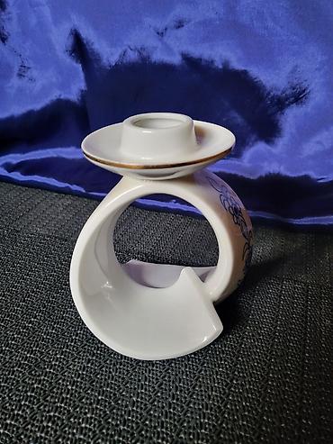 Stare vaze i dekor: Svecnjak nov iz 1951 do 1974g. Lippelsdorf porcelan Nemacka. Nov — 6