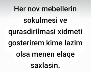 stul təmiri: Her nov mebellerin Temiri,sokulmesi,qurasdirilmasi,dasinmasi xidmeti