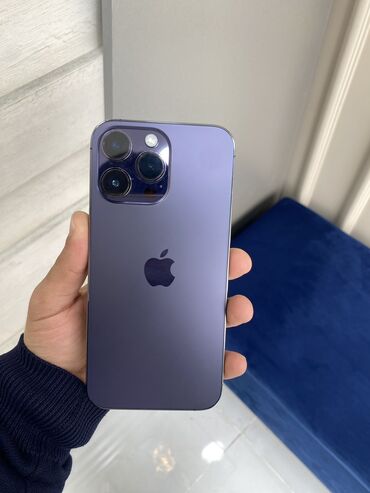 iphone 14 pro maxs: IPhone 14 Pro, 256 GB, Deep Purple, Face ID, Zəmanət, Sənədlərlə