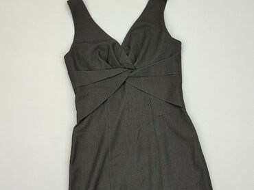 czarna sukienki welurowa: Dress, S (EU 36), condition - Very good