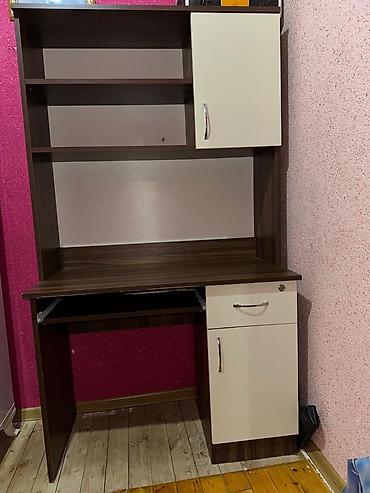 ofis dolab: Düz masa, Polkalı, Siyirməli, Sadə laminat — 1