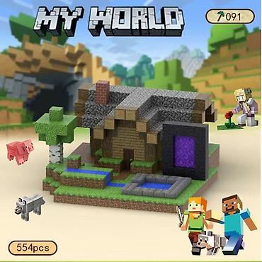 Игрушки: 🧲 Магнитные кубики Minecraft 554 шт + 15 минифигурок- 4300 сом 538 — 6