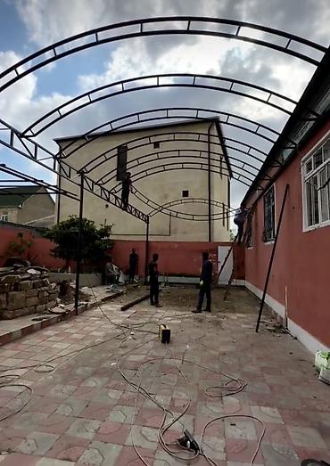 can balkon: Metal konstruksiya ilə bağ/ həyət örtüyü hazırlanması və — 1