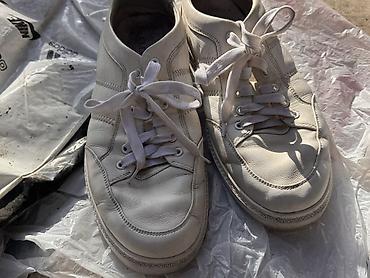 Кроссовки и спортивная обувь: Белые кожаные кеды CLEMENTO. CABANI оба 44 размер состояние отличное ( — 1