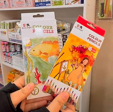 Канцтовары: Все по 100сом!!! Набор канцелярии для учебы и творчества. В комплекте — 7