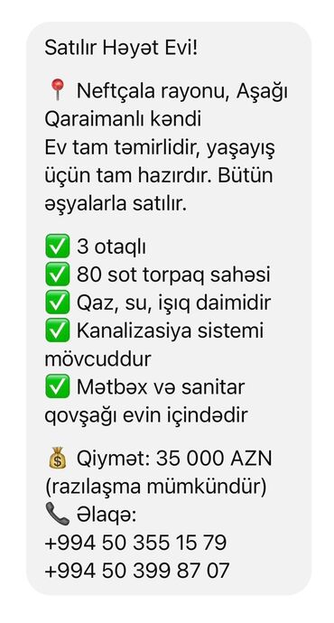 Həyət evləri və villaların satışı: Geniş, klassik üslubda interyerə malik ev məkanı Xüsusiyyətlər: - — 8