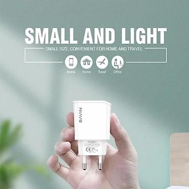 Žičani punjači za telefone: BAVIN zidni punjač sa kablom – Dual USB, brzo punjenje - Dva USB — 3