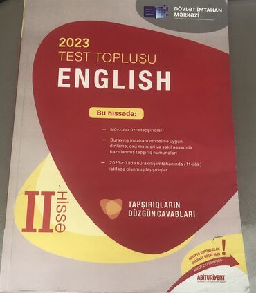 2 ci hisse ingilis dili pdf 2023: İngilis dili 2 ci hissə test toplusu
