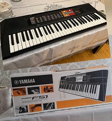 Yamaha PSR-F51 Elektron Piano (sintezator) Yenidir,karopkasında, heç
