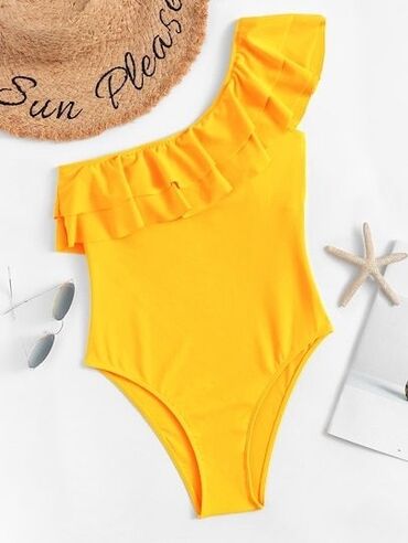 kupaći kostimi београд: 2XL (EU 44), Lycra, Single-colored, color - Yellow