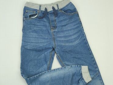 jeansy z wysokim stanem boyfriend: Jeans, 12 years, 146/152, condition - Good