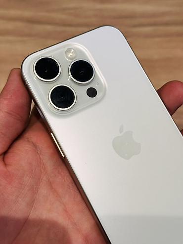 honor 200 pro: IPhone 15 Pro, Б/у, 128 ГБ, White Titanium, Кабель, 85 % — 8