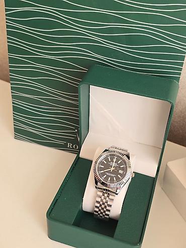 brend saatlar ucuz qiymete: Yeni, Qol saatı, Rolex, rəng - Gümüşü — 3