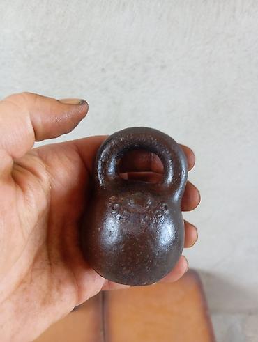 idman alətləri: Qədimi çəki daşları,800 qram - Material: tam tökmə döymə dəmir - — 2
