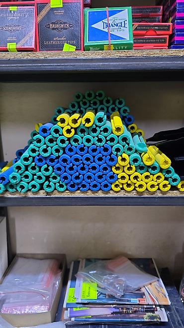 Бильярдные столы: Магазин билярдных аксессуаров сукно, шар, кии, мел,сетка кожа — 11