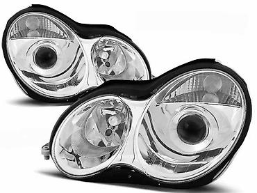 HROM CLEAR GLASS FAROVI MERCEDES BENZ C KLASA W203 | Hrom tuning