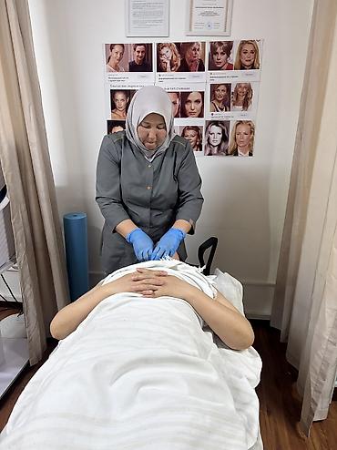 Массаж: Фейс массаж.Табигый жол менен беттеги бырыштарды, баштагы, желкедеги — 6