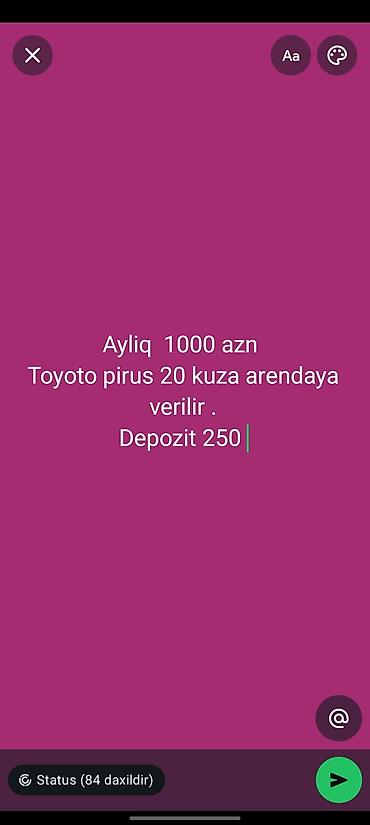 nobella kombi kredit: Aylıq, Toyota, Depozitlə — 1