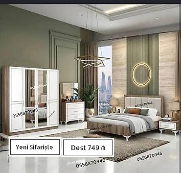 Yataq otağı dəstləri: Yataq otağı dəstləri – modern dizaynlı, funksional və zərif — 14