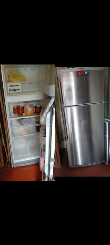 Холодильники: Б/у Холодильник No frost, Двухкамерный, цвет - Серый