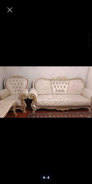 divan yeni: Klassik üslubda qonaq otağı dəsti Tərkib: - 3 nəfərlik divan – krem — 1