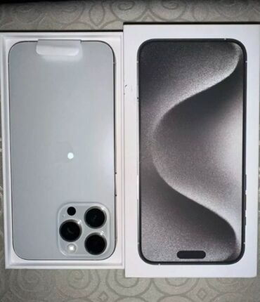 Apple iPhone: IPhone 15 Pro Max, Б/у, 256 ГБ, Серебристый, 90 %