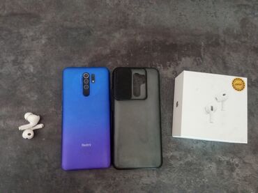 продаю iphone 7: Xiaomi, Redmi 9, Новый, 32 ГБ, цвет - Синий, eSIM