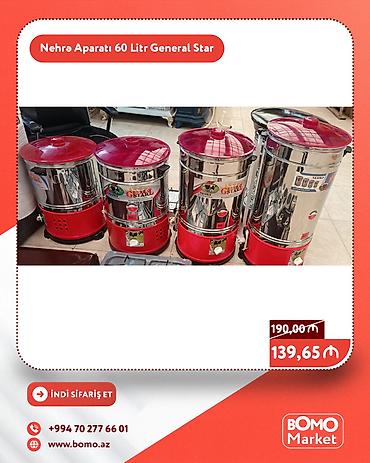 elektrik nehrə: Nehra Aparatı – 60 litr, General Star - Tutum: 60 L - Korpus — 1