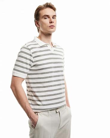 tech flecce: Мужское трикотажное поло Koton Casual - Фасон: Regular Fit, короткий — 1