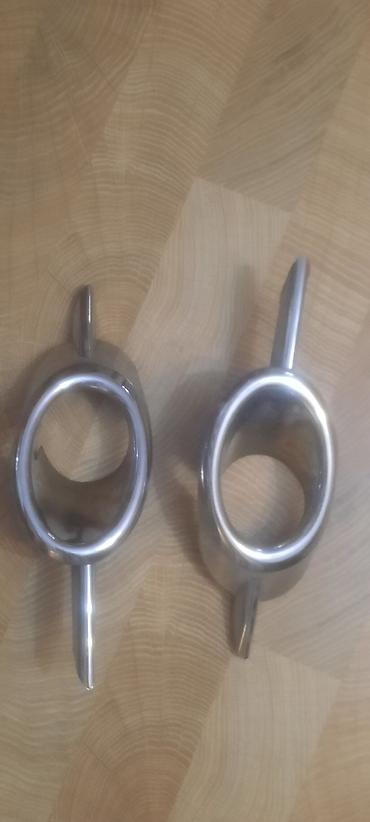 Pəncərələr: Məhsul: Metal pərdə karnizi ucları (2 ədəd) - Material: xrom rəngli — 2