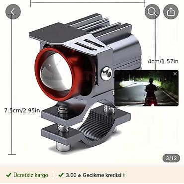 tank x: Heyword motosiklet LED köməkçi faraları – yüksək fokuslu projektor — 2
