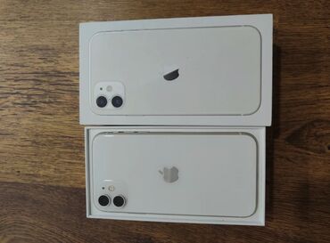 ми 10 с: IPhone 11, Колдонулган, 64 ГБ, Ак, Заряддоочу түзүлүш, Каптама, Кабель, 100 %