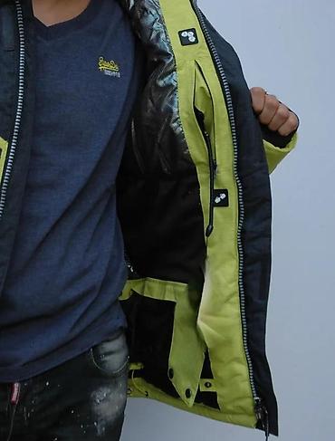 Zimske jakne: Muška zimska/ski jakna – limeta zelena sa crnim panelom - Topao — 11