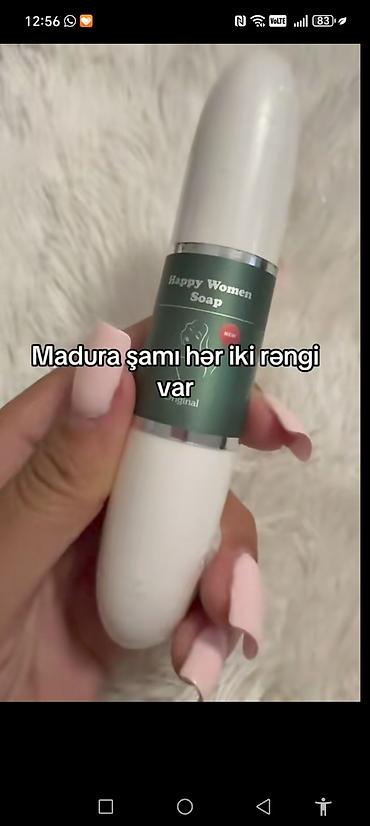 soya wax: Daraldıcı müalicəvi şam – Happy Women Soap / Madura şamı Qadınlar — 4