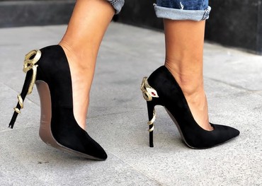 осенние туфли: Туфли 35, цвет - Черный