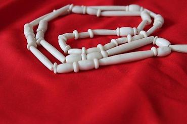 Ogrlice: STARA OGRLICA OD KOSTIJU, RUČNI RAD, UNIKAT | Velika stara ogrlica — 6
