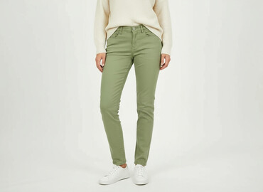 mohito spodnie jeansy: Tom Rose, Material trousers for women, size L