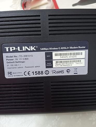 tp link modem satisi: TP-LINK TD-W8101G – 54Mbps Wireless G ADSL2+ Modem Router — 3