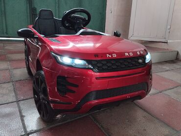 Uşaq üçün elektrik maşınları: Uşaq üçün elektromobil – Range Rover Evoque üslubunda, qırmızı rəng — 2