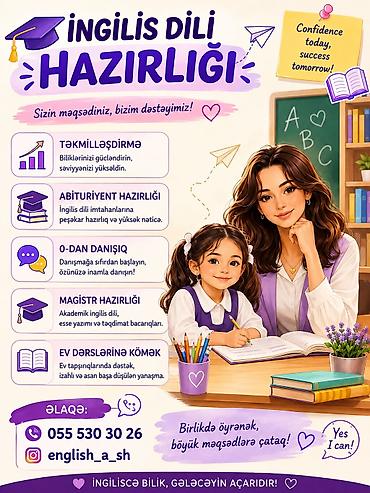 Услуги: Языковой курс, Английский, Разговорный клуб, Для абитуриентов — 1
