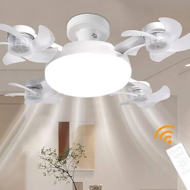 Məişət əlcəkləri: Ventilyatorlu lampa 3 rəng yanır ağ, sarı, 4000k(günəş işığı)