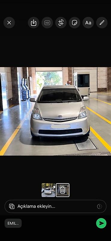 led panel: Toyota Prius (2-ci nəsil) hibrid hetçbek - Gümüşü/gri rəngli kuzov - — 1